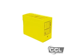 Arquivo morto polionda grande 39cm x 18cm x 29cm amarelo Polibr�s