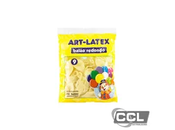 Bal�o n� 9 redondo liso cristal pacote com 50 unidades Art-Latex