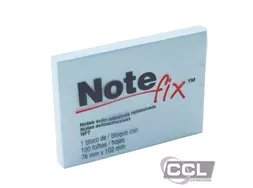 Bloco adesivo Notefix azul 76mm x 102mm com 100 folhas 3M