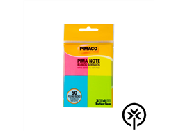 Bloco Adesivo Pimaco 38mm x 51mm tropical 4 cores x 50 folhas