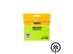 Bloco Adesivo Pimaco 76mm x 102mm verde neon 100 folhas