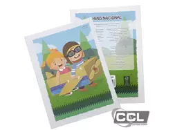 Caderno brochur�o 80 folhas com pauta Foroni