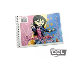 Caderno cartografia capa flex�vel - 96 folhas sem seda M�xima
