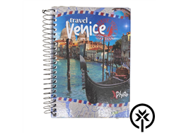 Caderno espiral capa dura 1/4 (pequeno) 96 folhas X-Photo - Sortido M�xima