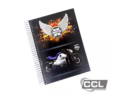 Caderno universit�rio espiral capa dura 10x1 200 folhas - fotos M�xima