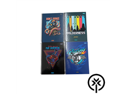 Caderno universit�rio espiral capa dura 1x1 80 folhas Foroni