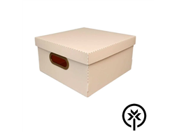 Caixa organizadora m�dia linho rosa Dello 2192W - unidade