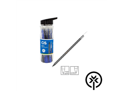 Caneta esferogr�fica 0,7mm spiro azul/preto com 24 unidades Cis