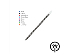 Caneta esferogr�fica 0,7MM Spiro preta Cis