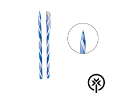 Caneta esferogr�fica 1.0mm wave azul Bazze