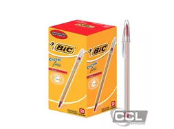 Caneta esferogr�fica Bic fina 0,8 vermelha