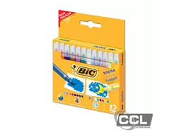 Caneta hidrogr�fica Bic evolution fantasia com 12 unidades