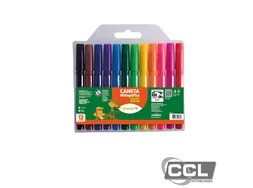 Caneta hidrogr�fica com 12 cores Big Leo&Leo - 4585