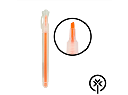 Caneta marca texto laranja BRW