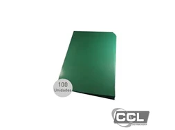 Capa para encaderna��o A4 verde bandeira Lassanecom 100 unidades