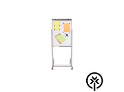 Cavalete flip chart alum�nio com rodinha Souza