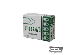 Clipe n� 4/0 niquelado com 50 unidades ACC