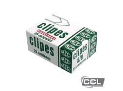 Clipe n� 8/0 niquelado com 25 unidades ACC