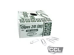 Clipes n� 2/0 (00) galvanizado 500gr com 725 unidades ACC