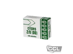 Clipes n� 2/0 (00) galvanizado com 100 unidades ACC