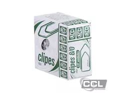Clipes n� 8/0 galvanizado 500gr com 137 unidades ACC