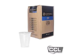 Copo descart�vel 200ml pp branco Copobr�s com 2500 unidades