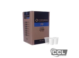 Copo descart�vel 200ml pp transparente com 2500 unidades Copobr�s
