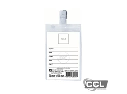 Crach� 10,5cmx7cm vertical com presilha 50 unidades DAC-454