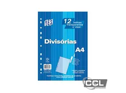 Divis�ria de polipropileno A4 color transparente 10 proje��es Yes 10INTBA