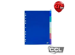 Divis�ria de polipropileno A4 color transparente 6 divis�rias YES 6INTBA