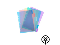 Divis�ria de polipropileno of�cio color transparente 6 proje��es Yes 6INTB