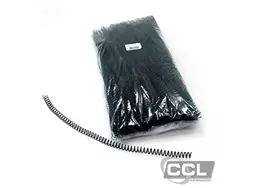 Espiral para encaderna��o 0,9mm para 50 folhas com 100 unidades preto