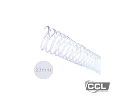 Espiral para encaderna��o 23mm para 140 folhas com 60 unidades cristal