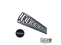 Espiral para encaderna��o 23mm para 140 folhas com 60 unidades preto
