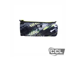 Estojo com 3 z�peres preto/verde YES - ES1806
