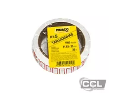 Etiqueta para pre�o RT5 11mm x 25mm rolo com 1660 unidades Pimaco
