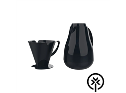 Garrafa t�rmica 1L + suporte para filtro preto
