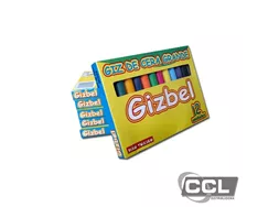 Giz de cera grande com 12 unidades Gizbel