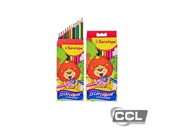 L�pis de cor 12 unidades redondo Serelepe 0638