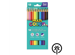 L�pis de cor 12 unidades sextavado multicolor Faber