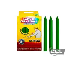 L�pis estaca verde bandeira com 12 unidades Acrilex 511