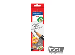 L�pis preto n�2 Eco Faber Castell Redondo com 14 unidades