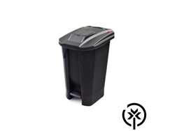 - Lixeira 120 litros com roda e pedal na cor preta;
- Sua tampa com sistema de abertura e fechamento atrav�s de pedal promove a veda��o do coletor evitando a dispers�o de odores e a entrada de insetos.
