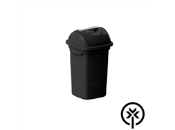 Lixeira pl�stica 14L com tampa basculante preta