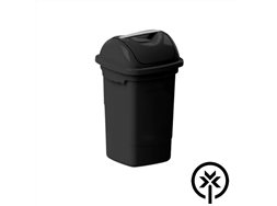 Lixeira pl�stica 30L com tampa basculante preta