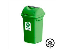 Lixeira pl�stica 30L para coleta seletiva verde