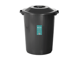 Lixeira pl�stica 35L recycle preta Plasvale