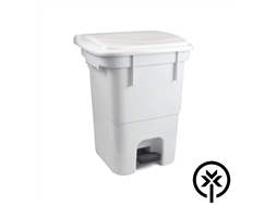 Lixeira pl�stica 50L com pedal branca