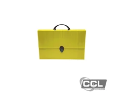 Maleta polionda 280mm x 379mm x 45mm amarela Polibr�s - 205