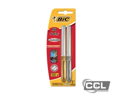 Marcador permanente Bic Grip ponta m�dia ouro/prata com 2 unidades